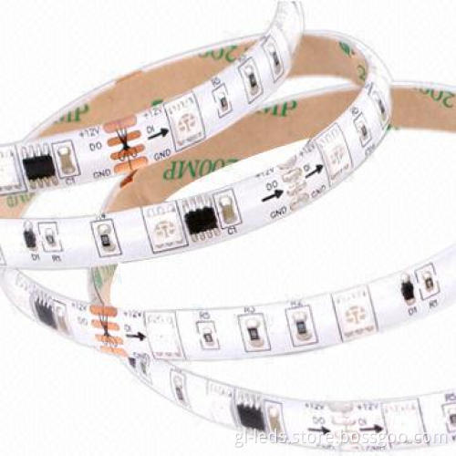 Digital LED Flexible Strip with 5050 SMD RGB LED